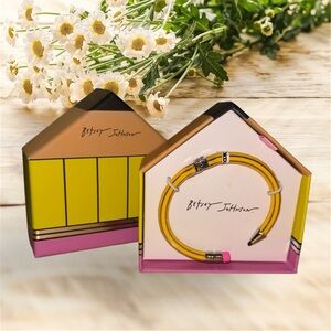 Betsey Johnson Vibrant Yellow Pencil Bracelet